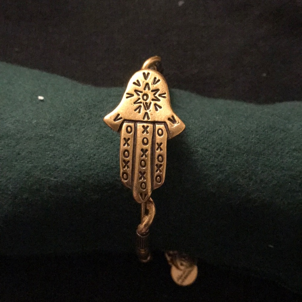 Alex and Ani Hamsa gold color wrap bracelet